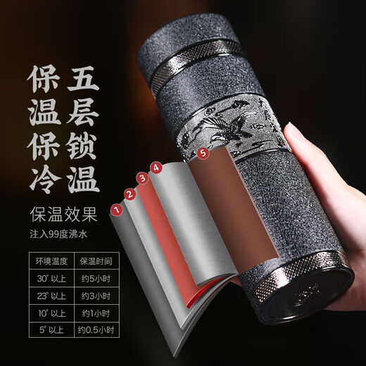HANTANG HANTAND BOIND GRAIN GRAIN PURPLE CLAY THERMOS THERMOS TERMO