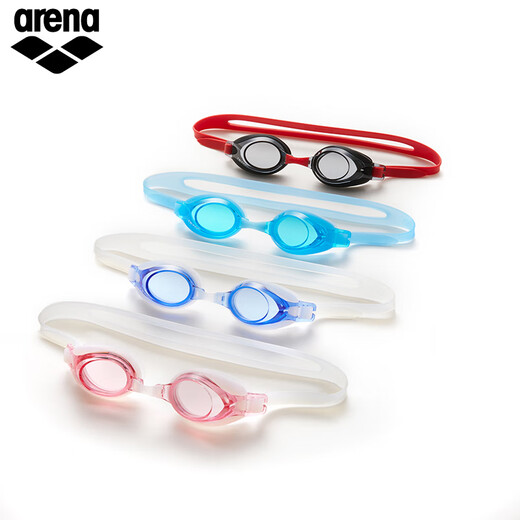 Arena anti-fog pioneer imported high-definition waterproof swimming goggles youth swimming goggles non-fogging swimming goggles black-non-coated (4100JE-SMK) flat