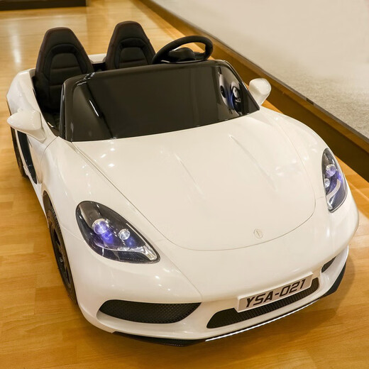 Hand in hand with extra large children's electric car four-wheel double car remote control can sit adults and children baby toy car children's car red + 24v large battery + inflatable wheels + brushless motor