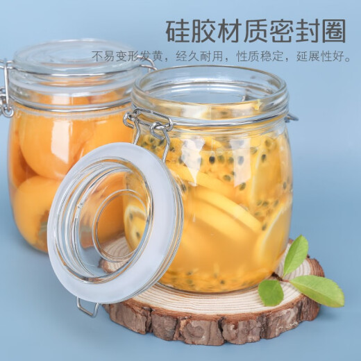 Panda Rabbit Sealed Jar 750ML [3 Pack] Storage Glass Jar for Wine Bottle, Pickle Jar, Fruit and Grain Storage and Preservation