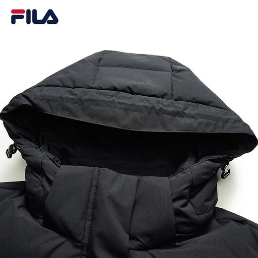 FILA official women's down jacket winter warm and fashionable mid-length warm sports down jacket