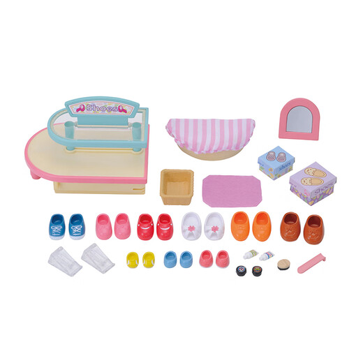Senbeier family girls and girls have a house toys children's birthday fashion shoe store town series children's gifts Fashion shoe store 4862
