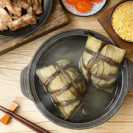 道滘佳佳美粽子礼盒 佳佳美粽子东莞道窖裹蒸粽蛋黄鲜肉粽豆沙 企业特产手信 龙腾盛世（4粽）688克