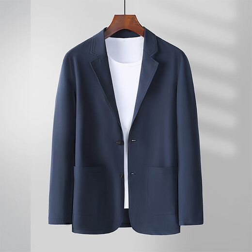 Vatica (VEDEOL) quick-drying thin ice silk sunscreen skin suit men's suit men's suit jacket men's spring and summer breathable casual tops blue-gray XXL-weight 160-175 suitable