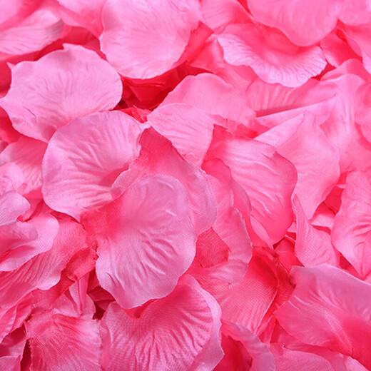 1000 pieces of non-woven fabric simulated rose petals, romantic petals, birthday decoration, proposal, wedding, Valentine's Day confession, romantic party arrangement, petals, wedding room arrangement, wedding supplies, candles, big red 1000 pieces