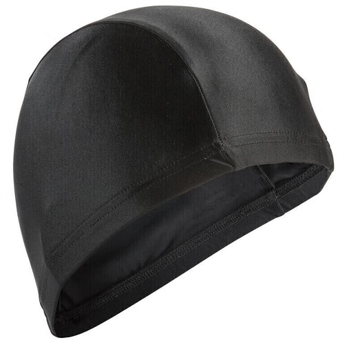 Decathlon swimming mesh swimming cap breathable adult black head circumference 56cm new and old models shipped randomly 1681552