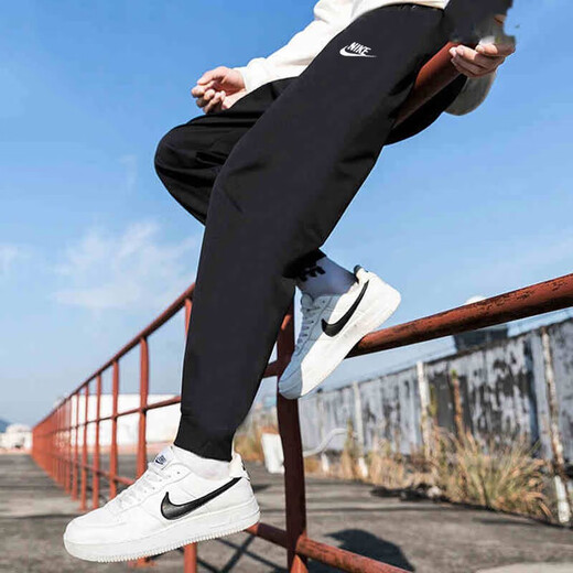 耐克（NIKE）卫裤男裤2025春季新款运动裤针织透气跑步ins潮百搭时尚休闲长裤 dm6627-010 S