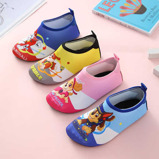 Paw Patrol (PAW PATROL) Paw Patrol Children's Slippers Home Shoes Baby Slippers Autumn and Winter Indoor Household Shoes Anti-slip Soft Bottom Bag Heel Cotton Slippers 2066 Paw Patrol Blue Archie 26 Suitable for size 26/27 (one size smaller)