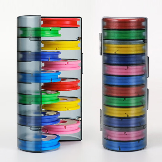 Zhenyou (Grsaed) main line box large spool 12-axis multi-functional storage box colorful silicone main spool main line group box fishing gear set winding reel coil fishing accessories