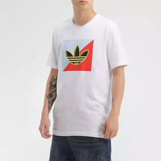 T-shirt à manches courtes Adidas Clover Men de Clover FM3894 FM3389 XS