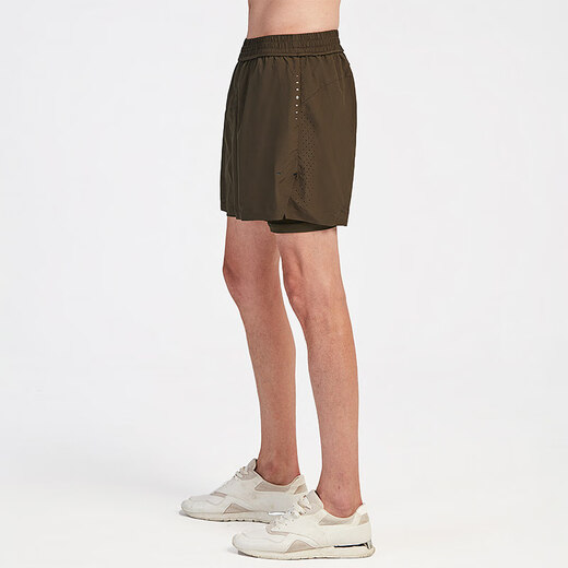 Fiebre de partículas fiebre de partículas pantalones cortos de primavera y verano hombres sueltos y cómodos fitness al aire libre caladeras casuales 12349 verde oliva oscura s