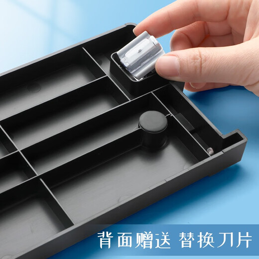 Deli A3 Cutting Machine A4 Small Paper Cutting Machine Office Cutting Machine Paper Cutting Machine Handmade Mini Photo Cutting Paper Cutting Machine Bidirectional Cutting Cutting Cutting Machine Cutting Small* Blue Under 60+1cm+3cm