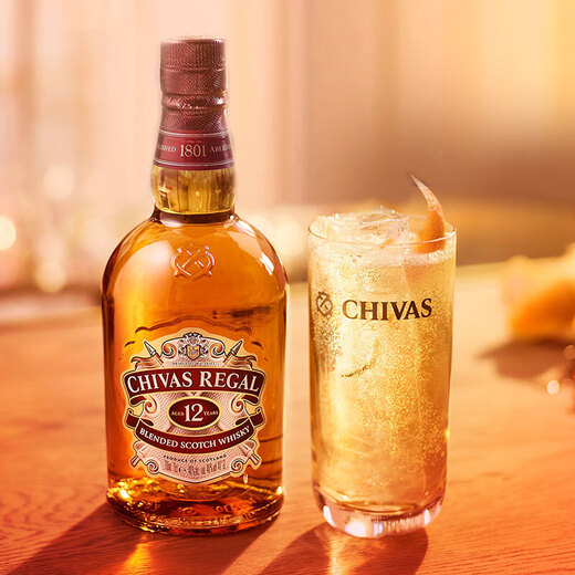 芝华士（Chivas Regal）12年苏格兰威士忌 英国进口洋酒 500ml 单瓶装