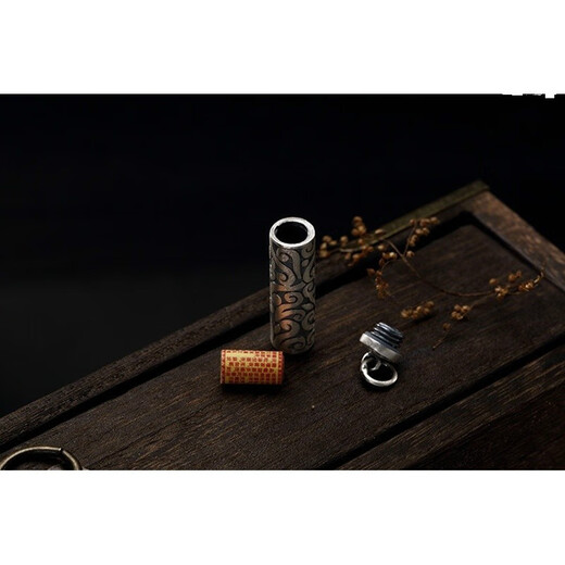 S990 Pure Silver Retro Hollow Pendant for Storage Necklace Xiangyun Pendant for Men and Women Silver Pendant Single Pendant without Chain Free Pendant Rope