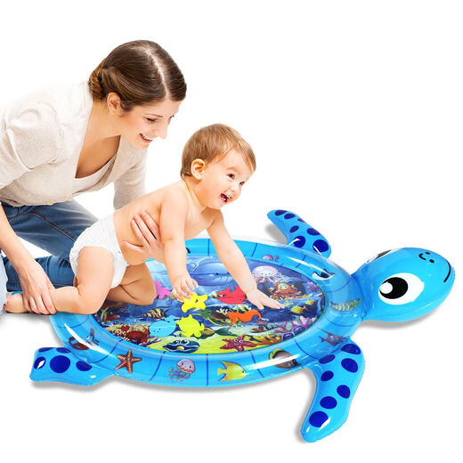 Inflatable children's toy turtle patting water mat baby crawling water mat baby intellectual education toy water mat