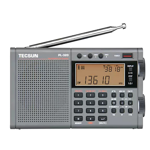 Tecsun PL-320 digital demodulation multi-band radio global band standard DSP lithium battery rechargeable timer switch standard