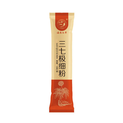 七丹牌三七极细粉云南文山田七头超细粉 可搭配西洋参丹参粉 独立包装 【红罐】3克*30袋