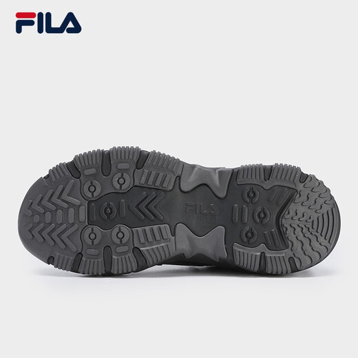 斐乐（FILA）官方掠夺者2男鞋跑步鞋网面鞋老爹鞋运动休闲鞋 黑/锻铁-BF 42