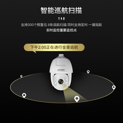 HikVision Camera de una máquina de bola de 6 pulgadas Monitoreo de red HD impermeable al aire libre 150m zoom rotativo zoom 2 millones POE versión 2DC6223IW--De
