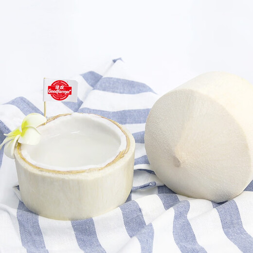 Good Farmer Green Coconut Water Imported from Thailand (JD Delivery to Many Places Next Day) Perfume Coconut Fruit for Pregnant Women 4 Green Coconuts Imported from Thailand Single Fruit About 900g