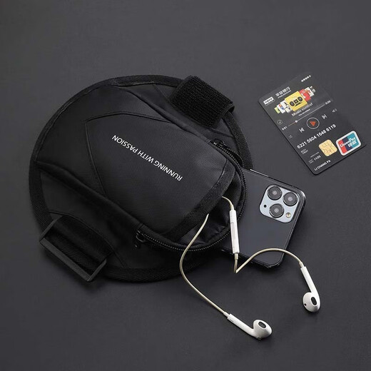 Fei Ruopu running mobile phone arm bag sports equipment arm sleeve arm sleeve wrist bag wrist bag arm bag arm mobile phone bag LL8 blue leather film mesh style