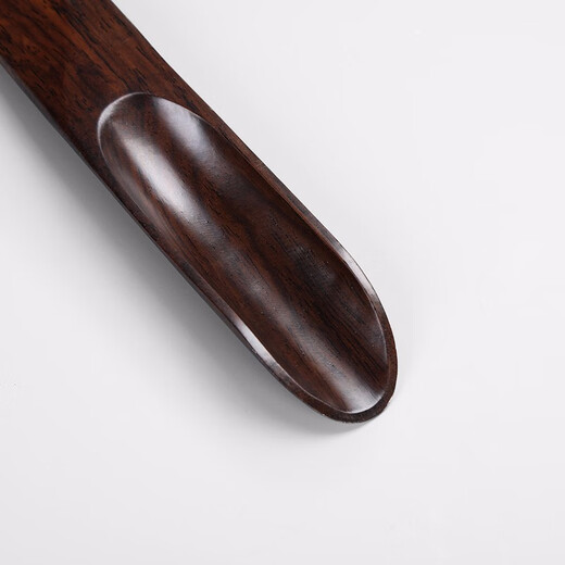 Tang Feng Ebony Kung Fu Tea Spoon Household Solid Wood Tea Shovel Tea Making Accessories Teaspoon Taking Tea Single Tea Injector Tea Rules Jiaohong Ebony Tea Spoon
