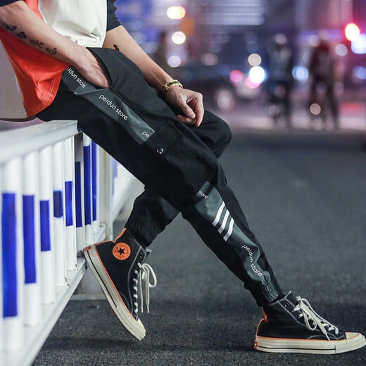 Yuexiang Work Pants Мужские брюки модные повседневные брюки мужские весенние и летние брюки мужской корейский стиль.