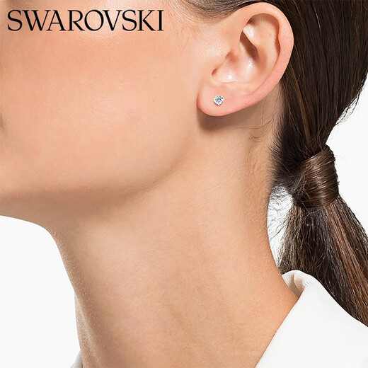 Swarovski (SWAROVSKI) earrings, earrings, women's holiday style light luxury niche gifts for girlfriends Constella platinum-plated 1800046