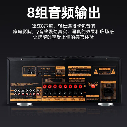 Shanshui (Sansui) DM-30A 7.1 Amplificateur audio haut-parleur Home Theatre 7.1 Channel Av Amplificateur 4K Accès direct Anthousiaste Hifi Qualité sonore Smart haut-parleur Amplificateur haute puissance
