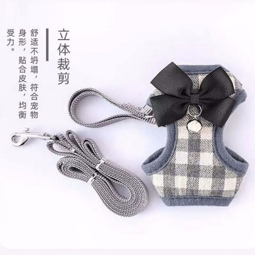OIMG牵引绳伸缩猫咪背心式猫绳遛猫宠物兔胸背可调节猫项圈小型大型 三米黄色牵引绳长绳 L-大型建议20斤内猫咪