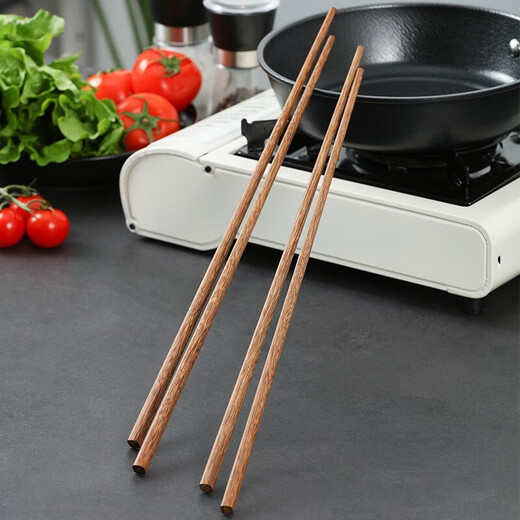 Zhang Xiaoquan wooden chopsticks 42cm long hot pot chopsticks for home restaurants fried chopsticks chicken wings wooden chopsticks 2 pairs
