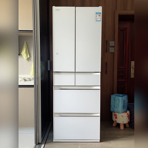 HITACHI Hitachi Refrigerator 540L Mirror Large Capacity Embedded R-HW540RC Vacuum Freshness Automatic Ice Making Level 1 Energy Efficiency Imported Crystal White