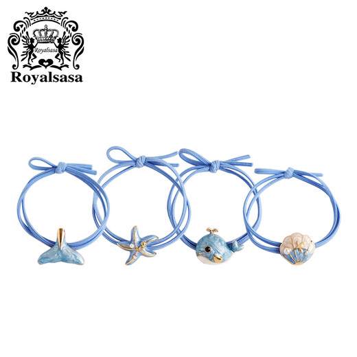 Royal sasa royal salsa whale headband 4-piece set of women's hair accessories cute girl starfish fresh hair tie headband headband