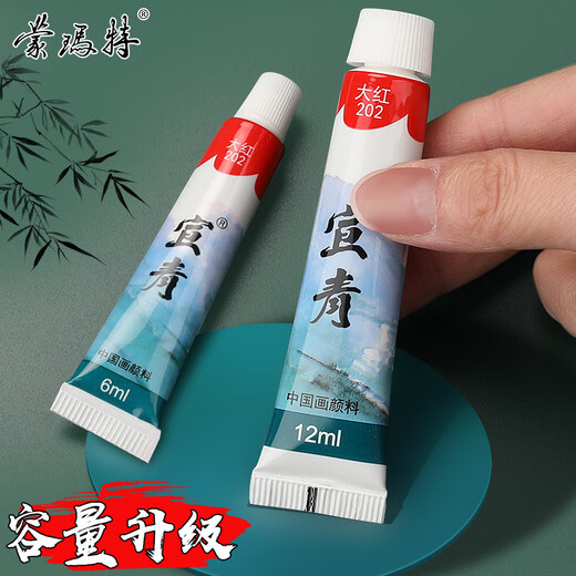 MontMarte Chinese Painting Paint Tool Set Beginners Children's Ink Painting Chinese Painting Introduction 24 Colors 12ml Tube SX-GHGJ24s12ml21jt