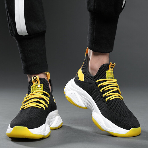 XI und Han Frühling extra große Größe Herrenschuhe 45 Herren Sportschuhe 46 Herren Daddy Schuhe 47 Atmungsfreie Weitnetzschuhe 48 Weicher Sohle 9902 Weiß 46