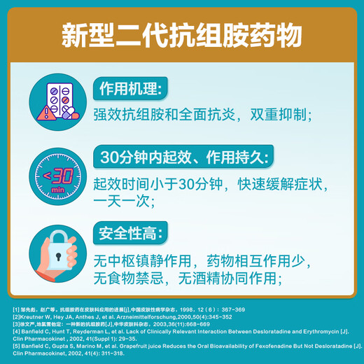 Beixue Desloratadine Citrate Tablets 8.8mg*6 tablets/box 5 boxes