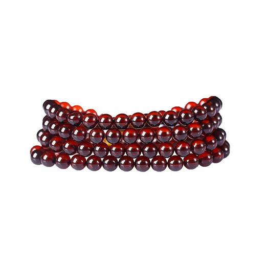 OUCERNY amber bracelet, blood amber 108 beads necklace, multi-circle bracelet, beads for men and women, about 6.5-7mm, ready for shipment, with certificate