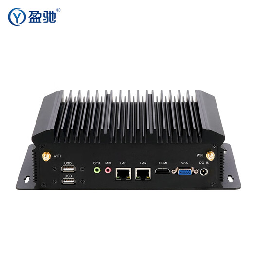 Yingchi Mikro-Industriesteuerungshost, Dual-Netzwerk-Port, Dual-Seriell-Port, eingebetteter Mini-Industriecomputer, Bildverarbeitung, Vollaluminium, lüfterloser Mini-PC mit geringem Stromverbrauch, kleiner Desktop-Computer i7 10510U+8G+250G 232/485