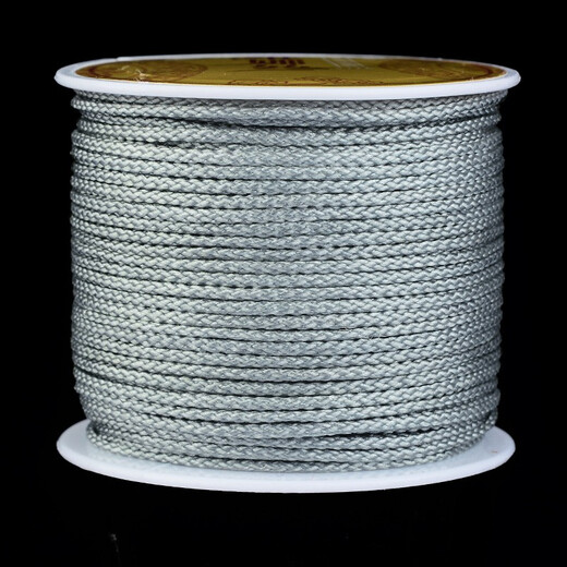 Vina Silk Play Thread Bracelet String 108 Buddha Beads Thread Handmade Braided Thread Threading Beads Thread Bracelet Bead Thread Wei-Mambo Rope 1.0 (Brown)/Roll