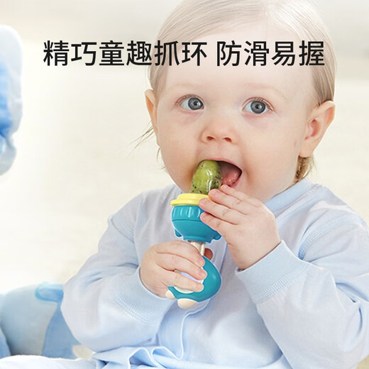 YEEHOO YEEHOO Fruity Fruit and Vegetable Food Set Push-In Baby Teether Baby Fruit and Vegetable Teething Dinosaur Fruit and Vegetable Green 1 Pack