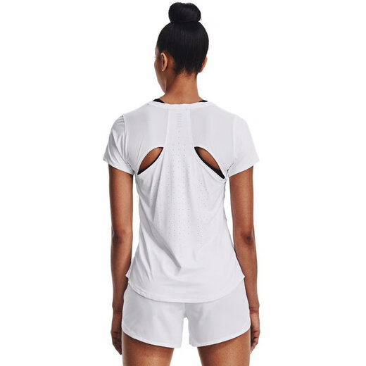 Under Armor UA Nouveau produit iso-chill 200 laser Women's Running Sports Short à manches à manches 1369 1369764-100 L
