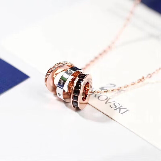 Swarovski (SWAROVSKI)Swarovski HINT simple modern stacked and mixed clavicle chain rose gold plated-handbag not included 5353666