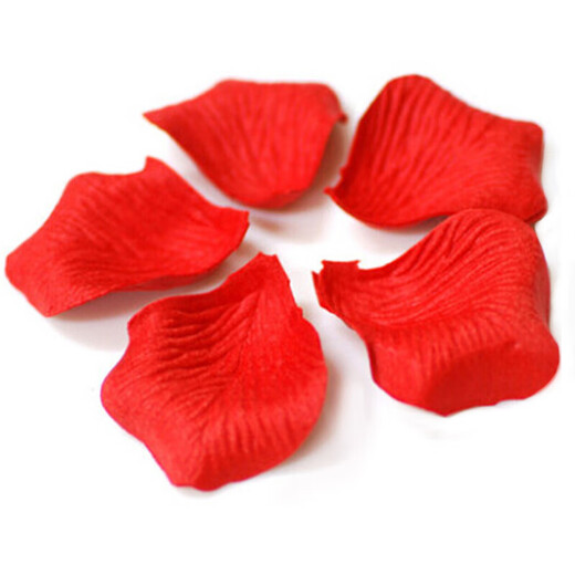 1000 pieces of non-woven fabric simulated rose petals, romantic petals, birthday decoration, proposal, wedding, Valentine's Day confession, romantic party arrangement, petals, wedding room arrangement, wedding supplies, candles, big red 1000 pieces