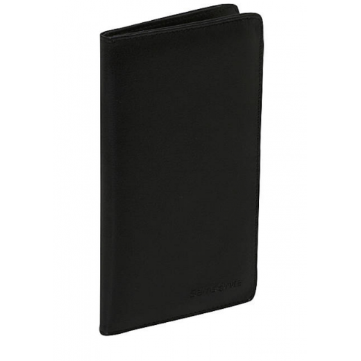 Billetera Samsonite (Samsonite), bolso para hombres, certificado, pasaporte de viaje de cuero, moda clásica y versátil, viajes de negocios y ocio 44818, negro, vida diaria simple 1 1