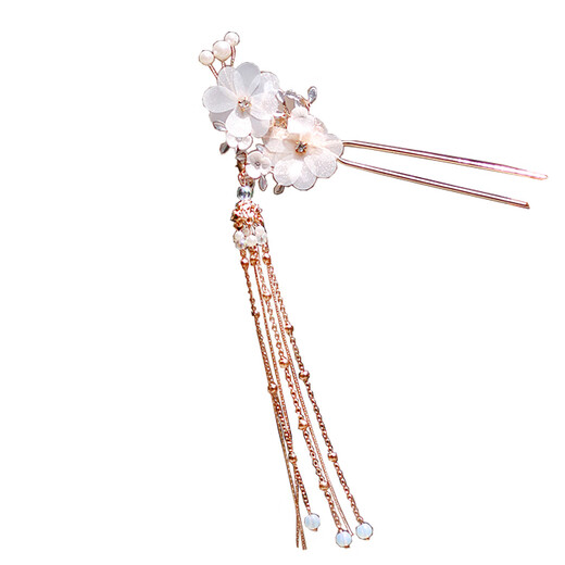 Wanbaozi Hanfu Hair Accessory Dragonfly Hairpin Fairy Air Fring Su Bushaa Beautiful Hairpin Hairpin Ancient Style Headwear Ancient Decoration Accessories Yunmeng Smoke Hairpin Gold Style