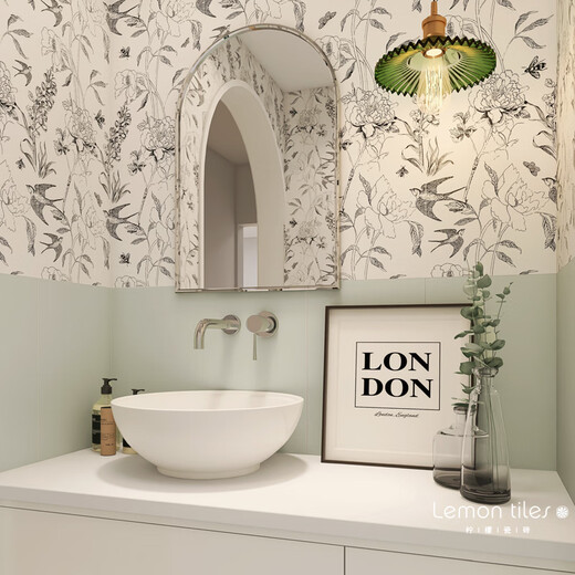 Azulejos de pared de baño XMSJ Tildos de flores de trago de balcón retro balcón de cocina no incluyen transporte, consulte H12806 (600x1200 mm) Otros