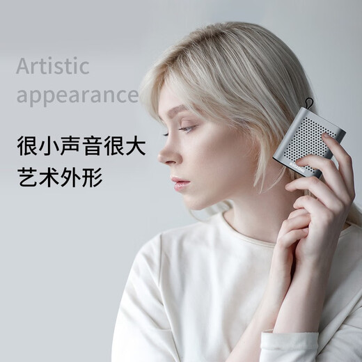 BOGASING National Subsidy Top List S6 Mini Portable Bluetooth Speaker Outdoor Small Audio Subwoofer Wireless Card Player Running Speaker Portable Small Steel Cannon Moonlight Gray 2 Speakers TWS Internet Version Official Standard