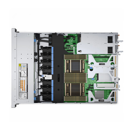 戴尔（DELL）PowerEdge R450 1U机架式服务器至强双路ERP应用数据库主机 2*银牌4314 32核64线程 64G内存/4*8TB SAS/H755