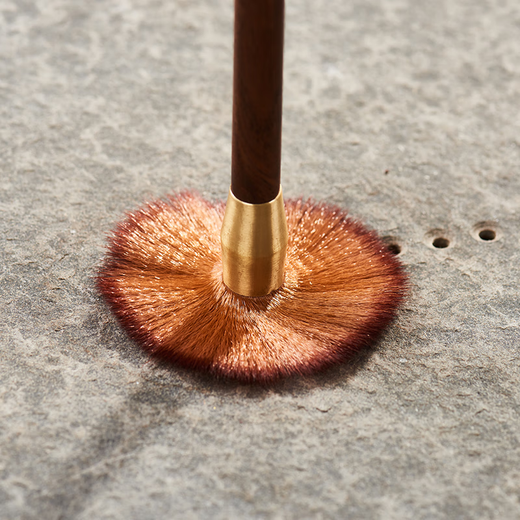 Xiangmingtang Retro Black Sandalwood Pot Keeping Pen Tea Ceremony Six Gentlemen Tea Table Sweeping Brush Kung Fu Tea Set Parts Rosewood Tea Brush Ebony Copper Wood Pot Keeping Pen