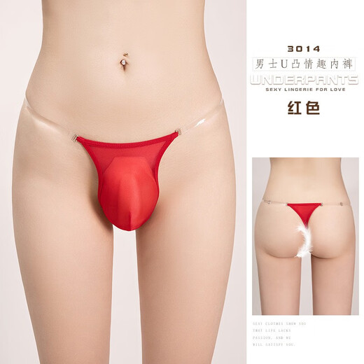 Sexy Männer sexy Slips, atmungsaktive sexy Riemen, verstellbare niedrige Taille, frei zum Abheben und steckbares Schwarz